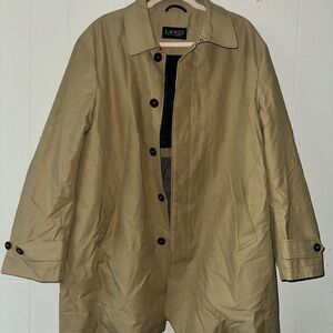 Ralph Lauren Beige Button-Up Coat